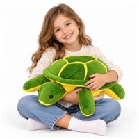 Didelis žalias pliušinis vėžlys 65 cm