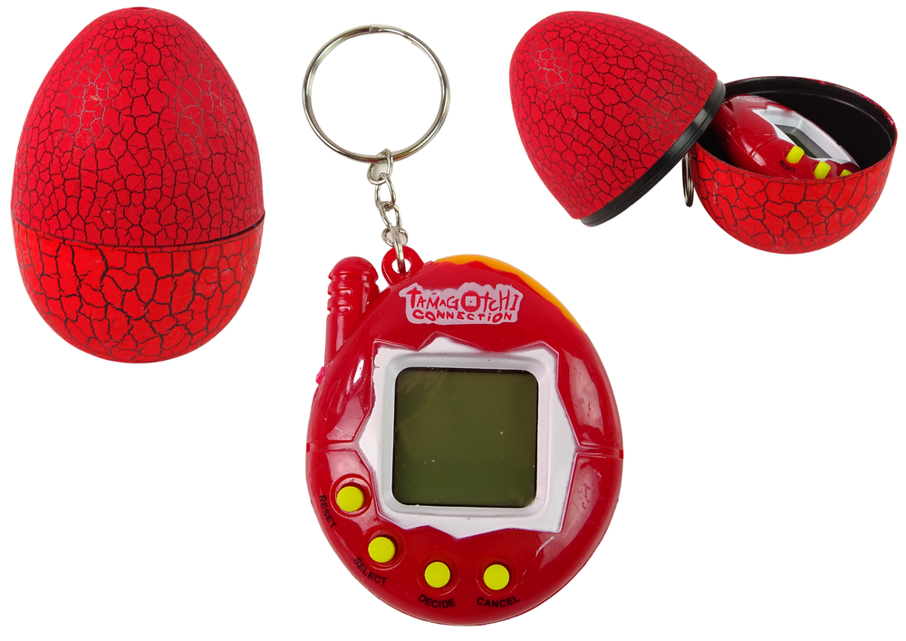 Elektroninis Tamagotchi augintinis – raudonas kiaušinis