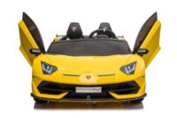 Geltonas Lamborghini Aventador SX2028 akumuliatorinis automobilis