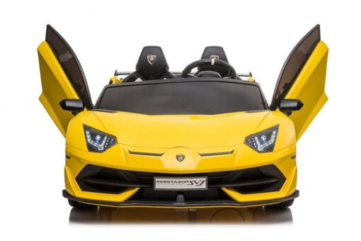 Geltonas Lamborghini Aventador SX2028 akumuliatorinis automobilis