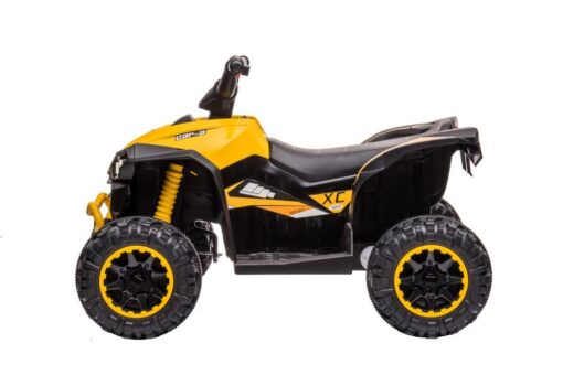 Geltonas akumuliatorinis automobilis HL568 vaikams