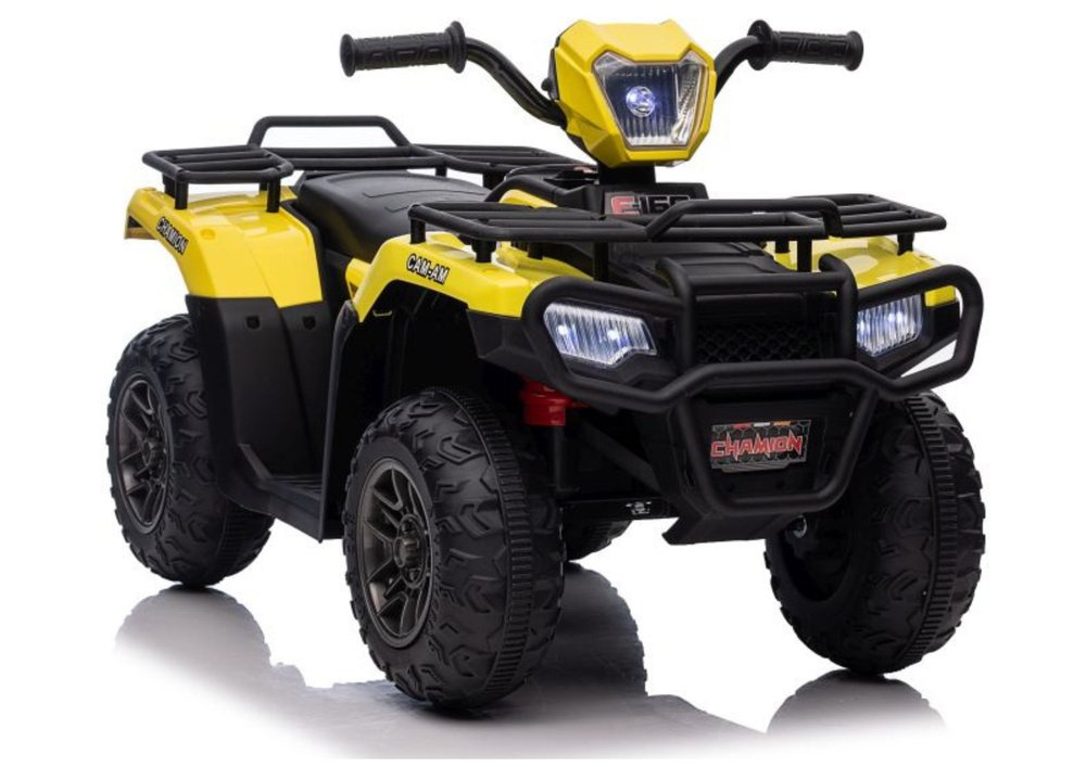 Geltonas akumuliatorinis automobilis JC915 vaikams