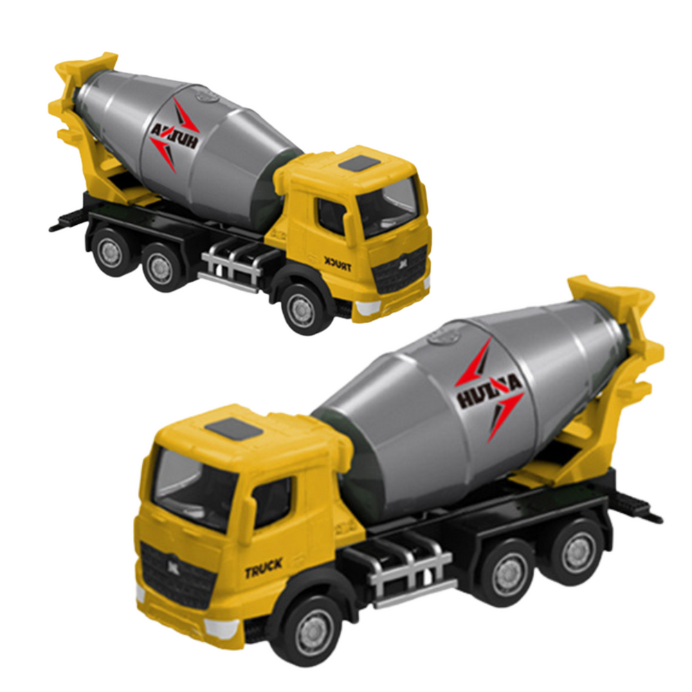 HUINA betono maišyklės modelis 1:80 – geltonas