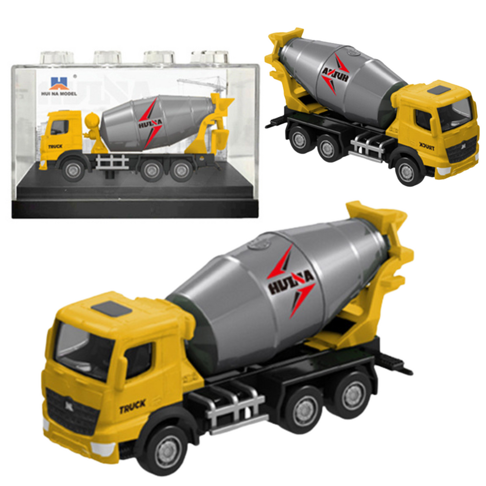 HUINA betono maišyklės modelis 1:80 – geltonas