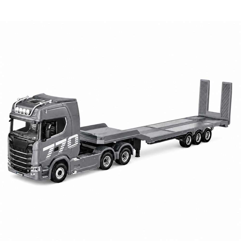 Huina Scania 770S RC vilkikas su priekaba 1:18