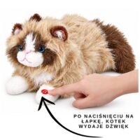 Interaktyvi smėlinė pliušinė katė