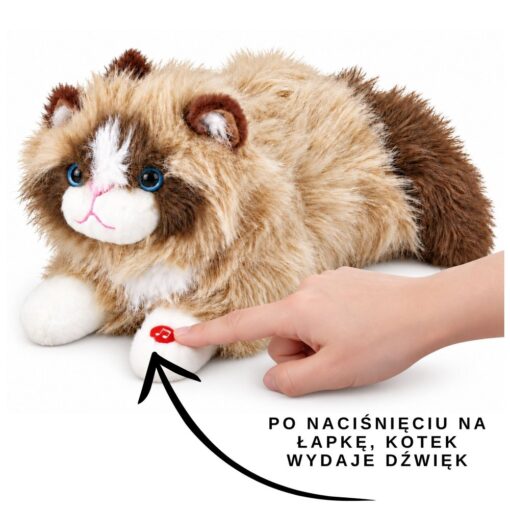 Interaktyvi smėlinė pliušinė katė