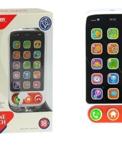 Interaktyvus vaikiškas telefonas su jutikliniu ekranu