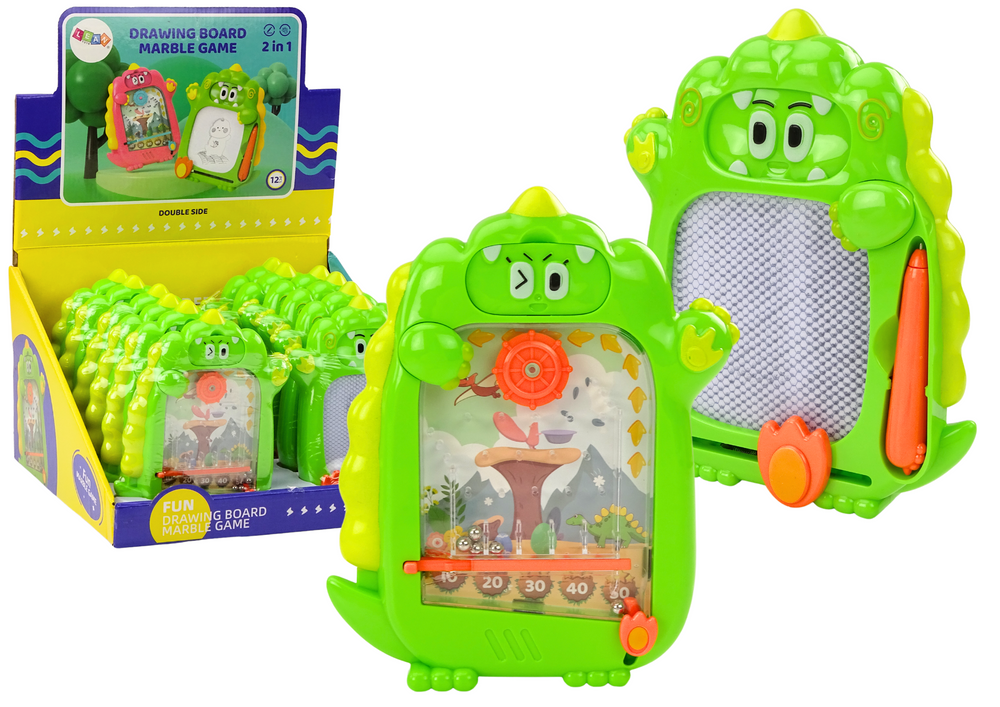 Kišeninis žaidimas 2in1 – žalias dinozauras Kišeninis žaidimas 2in1 – žalias dinozauras