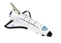 Kosminė raketa ir metalinis erdvėlaivis „Aerospace“ 2 viename