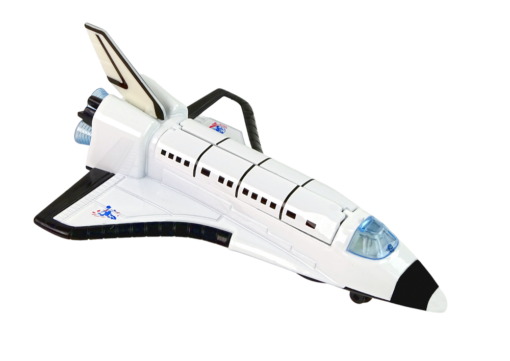 Kosminė raketa ir metalinis erdvėlaivis „Aerospace“ 2 viename