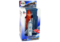 Kosminė raketa ir metalinis erdvėlaivis „Aerospace“ 2 viename