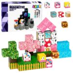 Magnetiniai Unicorn blokeliai – 50 kubelių rinkinys