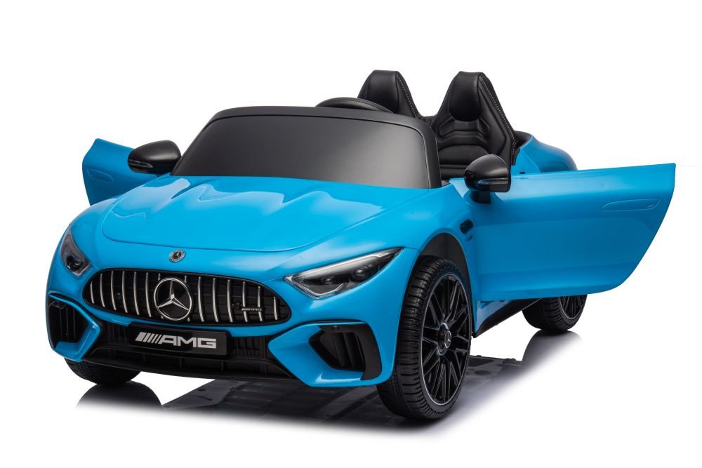 Mėlynas Mercedes-AMG SL63 akumuliatorinis automobilis