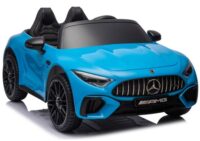 Mėlynas Mercedes-AMG SL63 akumuliatorinis automobilis