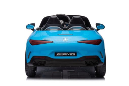 Mėlynas Mercedes-AMG SL63 akumuliatorinis automobilis
