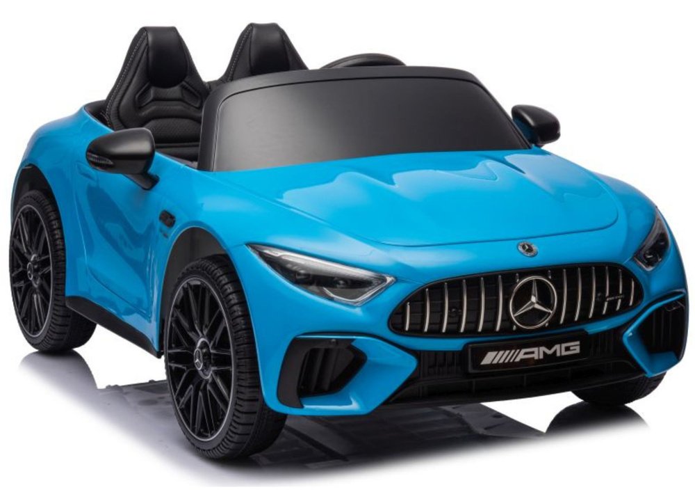 Mėlynas Mercedes-AMG SL63 akumuliatorinis automobilis