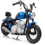 Mėlynas akumuliatorinis motociklas A9902