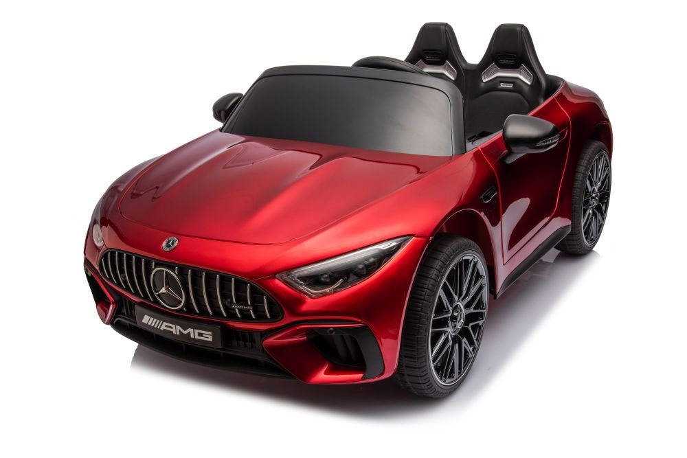Mercedes-AMG SL63 raudonas akumuliatorinis automobilis