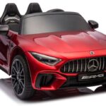 Mercedes-AMG SL63 raudonas akumuliatorinis automobilis