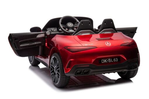 Mercedes-AMG SL63 raudonas akumuliatorinis automobilis