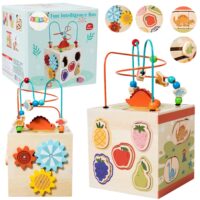Montessori medinis edukacinis kubas vaikams