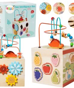 Montessori medinis edukacinis kubas vaikams