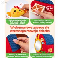 Montessori sensorinis ūkis su 6 pliušiniais gyvūnais