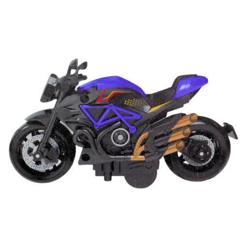 Motociklo modelis 1:14 – juodas ir mėlynas