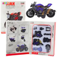 Motociklo modelis 1:14 – juodas ir mėlynas