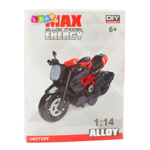 Motociklo modelis 1:14 – juodas ir mėlynas
