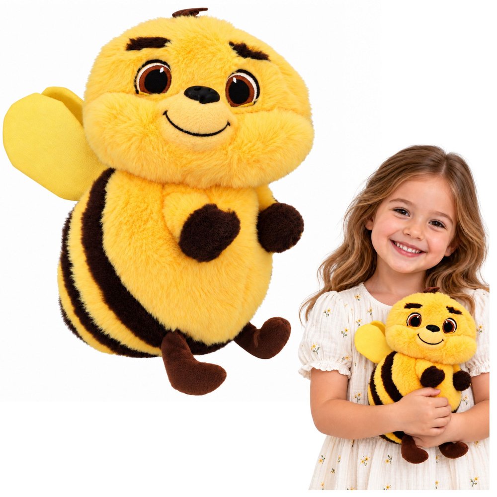 Pliušinė bitutė 33 cm – minkštas žaislas