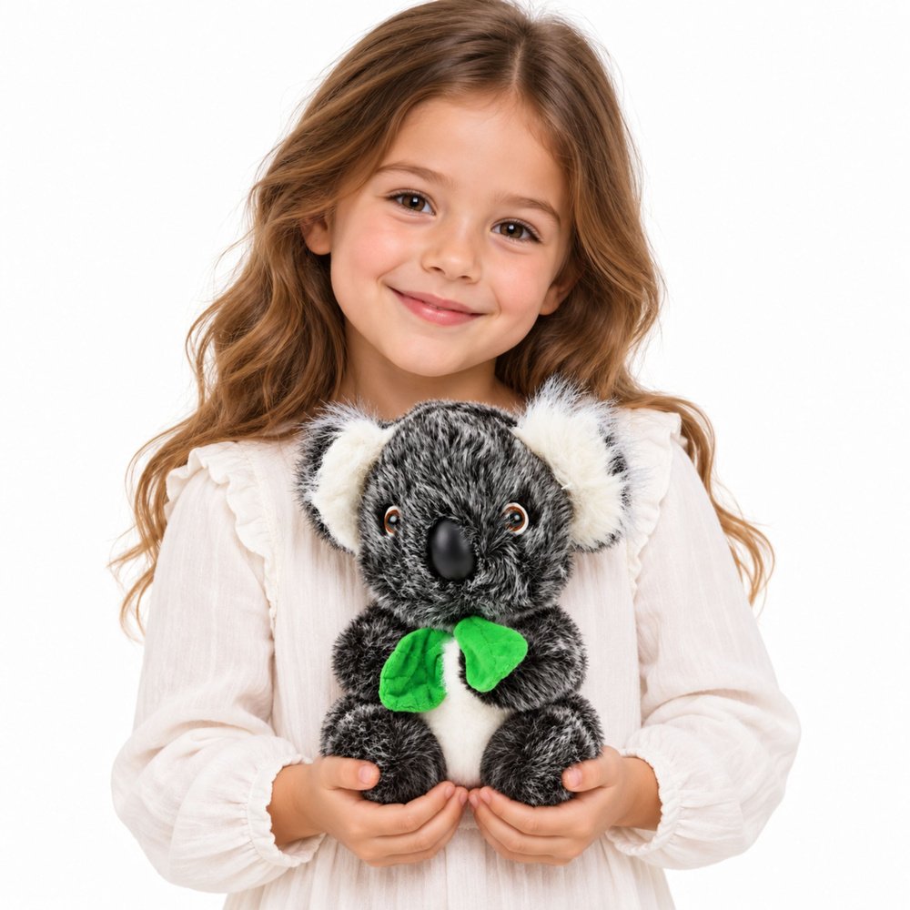 Pliušinė koala 22 cm – pilkas minkštas žaislas