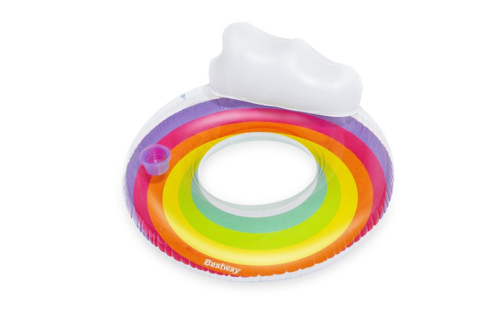 Pripučiamas plaukimo ratas Bestway Rainbow 107 cm