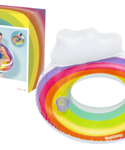 Pripučiamas plaukimo ratas Bestway Rainbow 107 cm