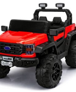 Sarkana 4×4 bērnu akumulatora automašīna, 12 V