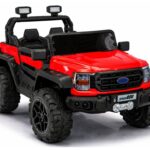 Raudonas 4×4 akumuliatorinis automobilis vaikams