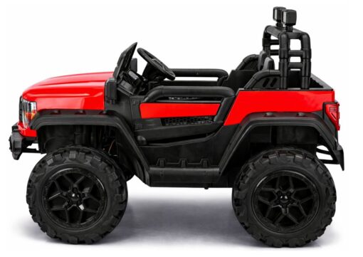 Raudonas 4×4 akumuliatorinis automobilis vaikams