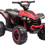 Raudonas akumuliatorinis automobilis HL568 vaikams