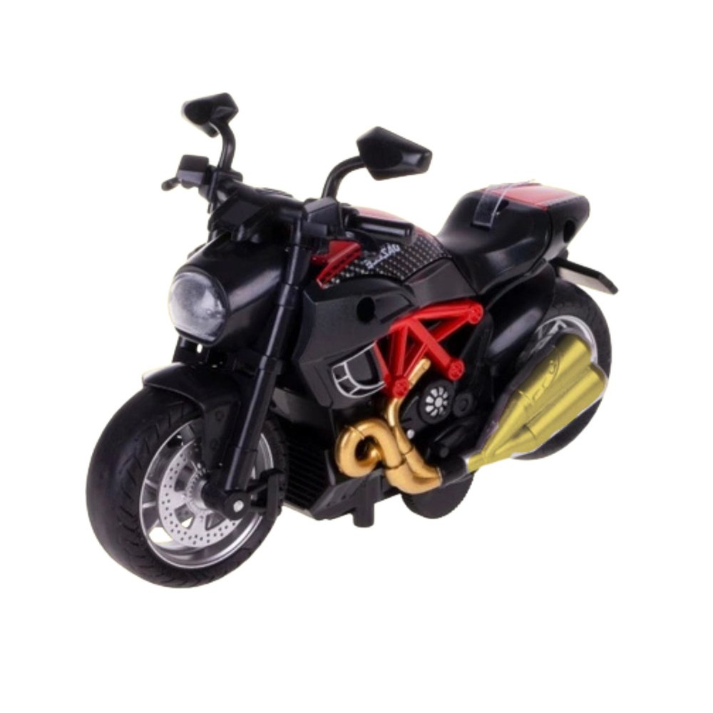 Raudonas motociklo modelis 1:14 – surenkamas