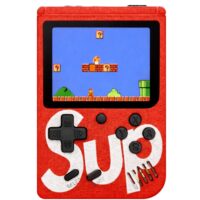 Retro žaidimų konsolė SUP su 400 žaidimų – raudona
