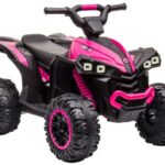 Rožinis akumuliatorinis automobilis HL568 vaikams
