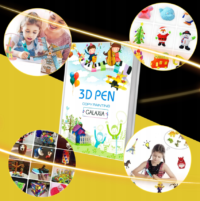 3D-pliiatsi &scaron;ablooniraamat GALAXIA, 54 &scaron;ablooni