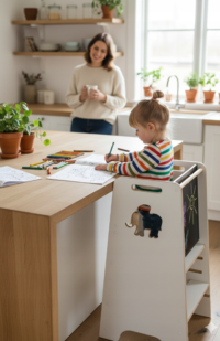 HELPER Montessori virtuvės pagalbininkas su lenta - Image 3