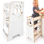 Reguliuojamas virtuvės pagalbininkas vaikams Kitchen Helper, baltas