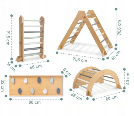 Mamabrum MAM258 Montessori žaidimų aikštelė 4in1 - Image 2