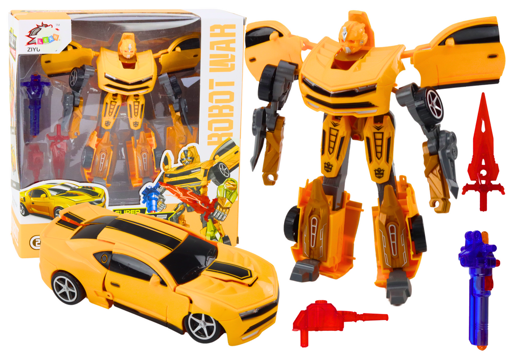 Transformuojamas robotas-automobilis 2in1