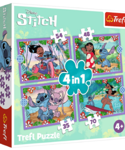 Trefl 34633 – Lilo ir Stitch 4 dėlionės vaikams