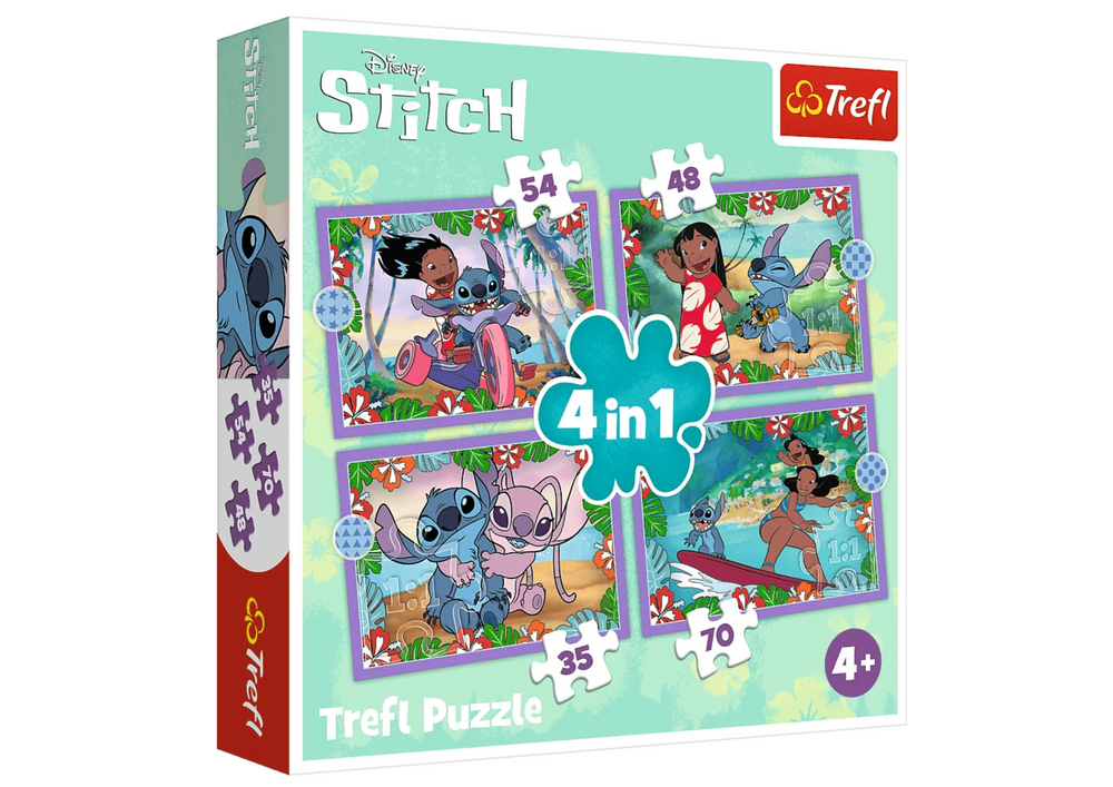 Trefl 34633 – Lilo ir Stitch 4 dėlionės vaikams Trefl 34633 – Lilo ir Stitch 4 dėlionės vaikams