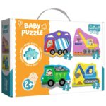 Trefl Baby 36072 – statybinės technikos 4 dėlionės